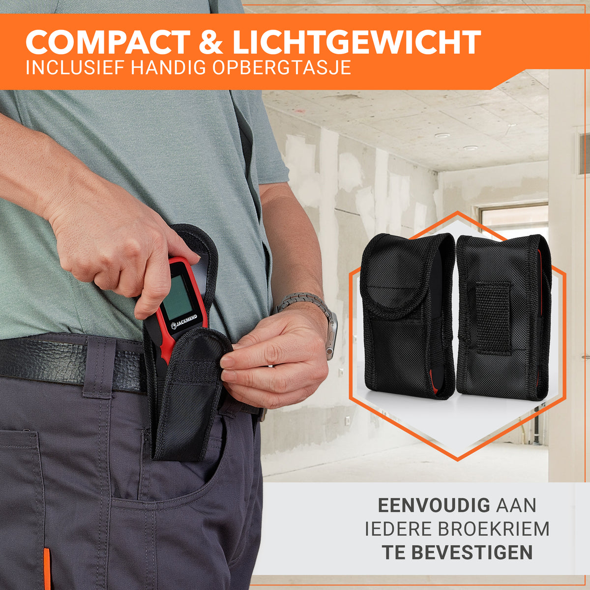 JACKMEND Professionele Laserafstandmeter met 50 Meter Bereik