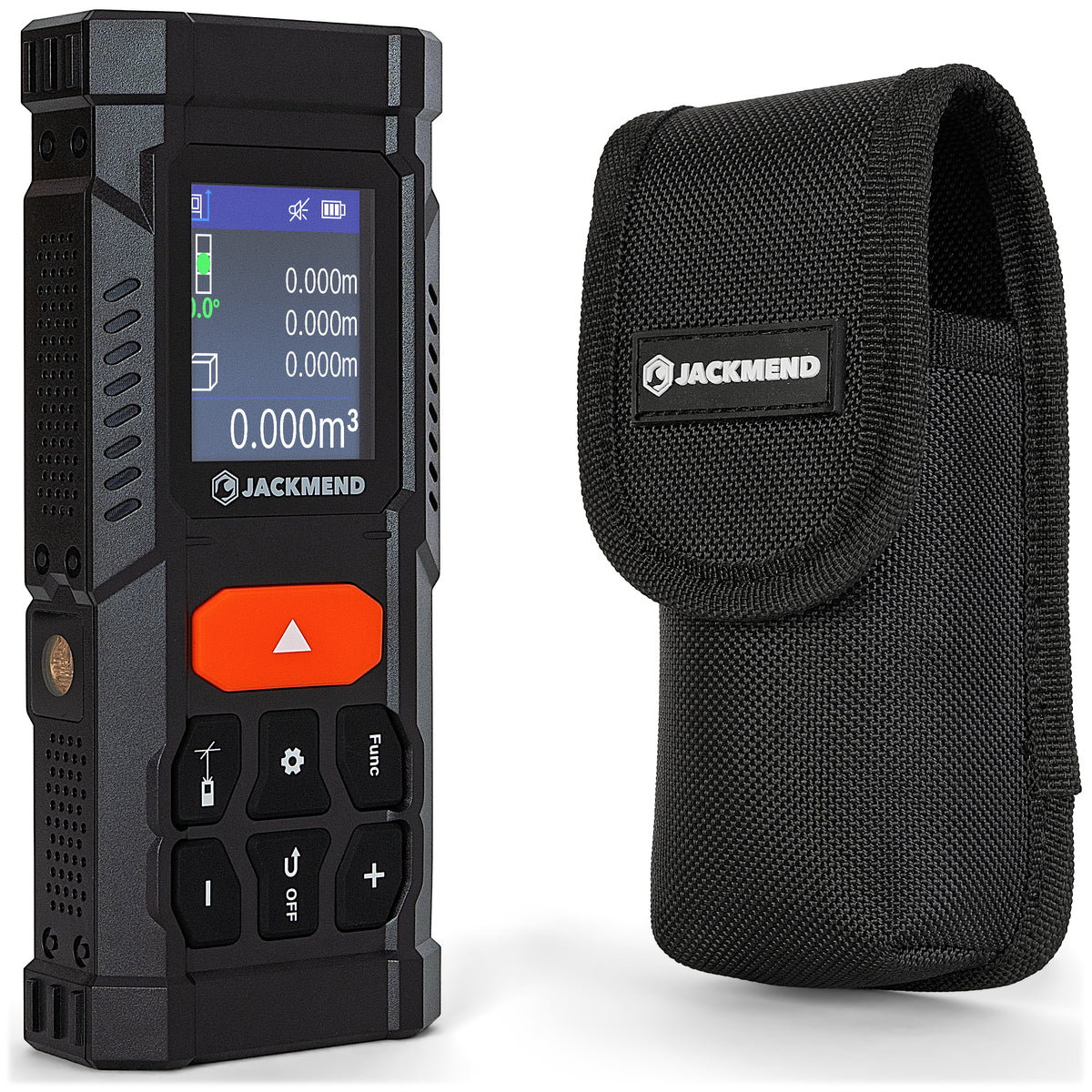 JACKMEND Laserafstandsmeter 200 Meter bereik - Met Hellingmeter, Pythagoras en Markeerlaser